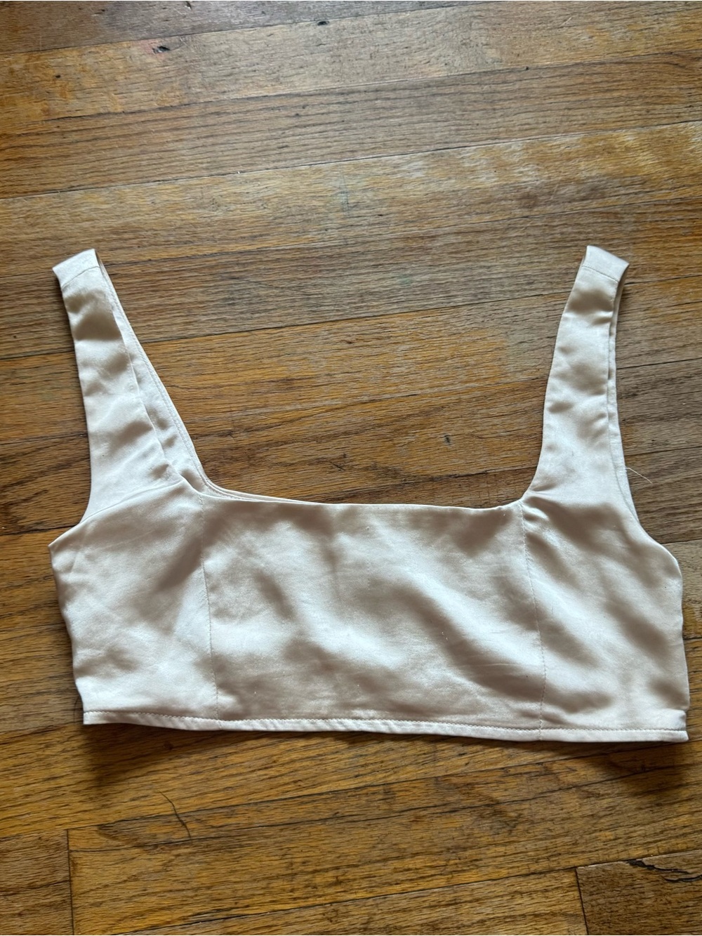 Princess Polly Square-Neck Satin Crop Top
